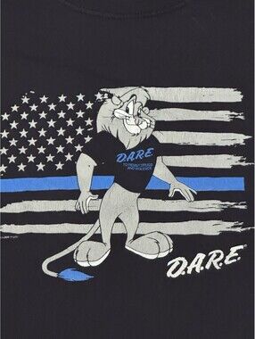 VTG DARE Tee Shirt Size Large Front And Back Graphics.